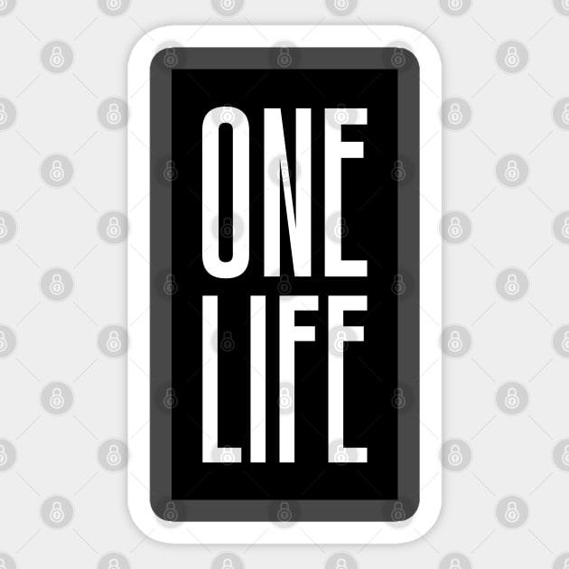 One Life Sticker by Rolling Reality